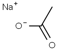 Sodium acetate Struktur