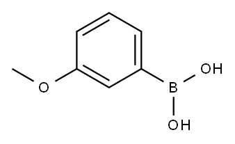 3-メトキシフェニルボロン酸 化学構造式