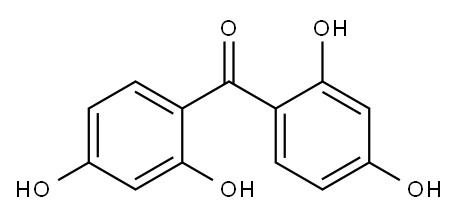 2,2',4,4'-Tetrahydroxybenzophenone Structure