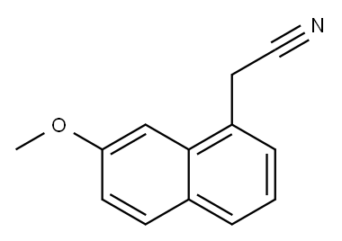 7-Methoxy-1-naphthylacetonitrile Structure