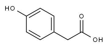 4-Hydroxyphenylacetic acid Structure
