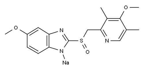 (S)-オメプラゾールナトリウム塩 化学構造式
