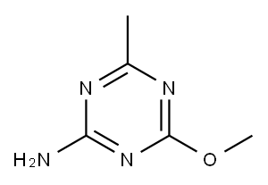 2-Amino-4-methoxy-6-methyl-1,3,5-triazine Structure