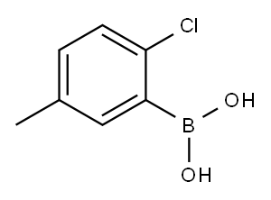 2-CHLORO-5-METHYLPHENYLBORONIC ACID Structure