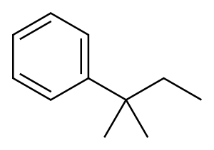 tert-Amylbenzene Structure