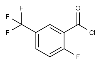 2-FLUORO-5-(TRIFLUOROMETHYL)BENZOYL CHLORIDE Structure