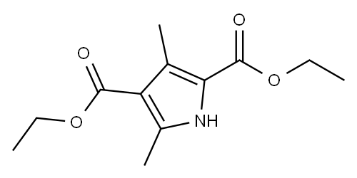 Diethyl 2,4-dimethylpyrrole-3,5-dicarboxylate Structure