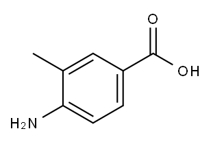4-アミノ-m-トルイル酸 化学構造式