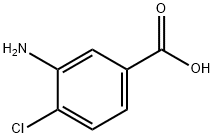 3-アミノ-4-クロロ安息香酸 化学構造式