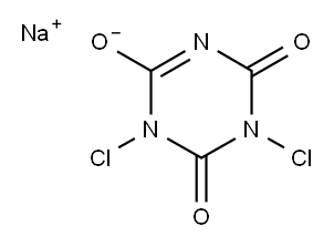 Sodium dichloroisocyanurate Struktur