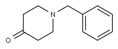 1-ベンジル-4-ピペリドン 化学構造式
