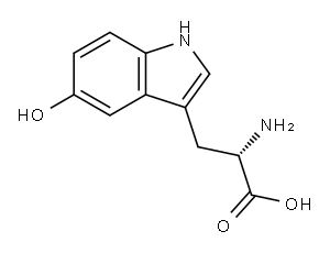 5-ヒドロキシ-L-トリプトファン 化学構造式