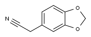 3,4-(Methylenedioxy)phenylacetonitrile Structure