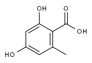 2,4-DIHYDROXY-6-METHYLBENZOIC ACID Structure