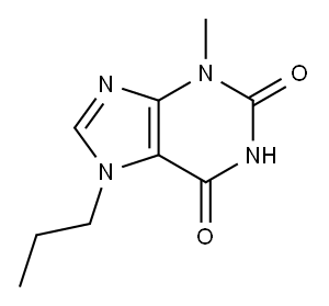 3-Methyl-7-propylxanthine Structure