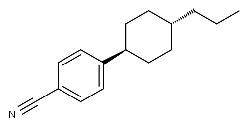 trans-4-(4-Propylcyclohexyl)benzonitrile Structure