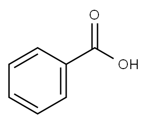 Benzoic acid Struktur