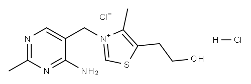 Thiamine hydrochloride Structure