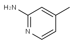 2-アミノ-4-ピコリン 化学構造式