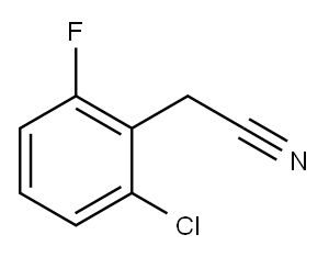 2-CHLORO-6-FLUOROPHENYLACETONITRILE Structure