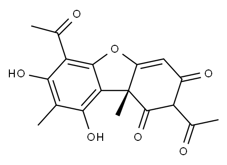 (+)-Usniacin Structure