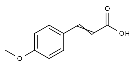 4-Methoxycinnamic acid Struktur