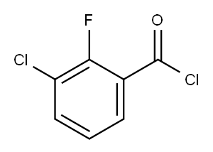 3-CHLORO-2-FLUOROBENZOYL CHLORIDE Structure