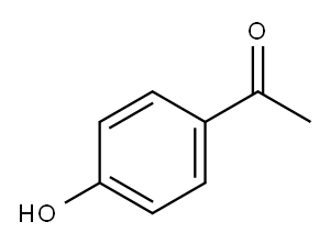 4'-ヒドロキシアセトフェノン 化学構造式