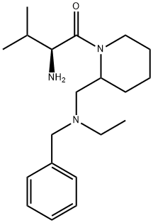 (S)-2-AMino-1-{2-[(benzyl-ethyl-aMino)-Methyl]-piperidin-1-yl}-3-Methyl-butan-1-one Structure