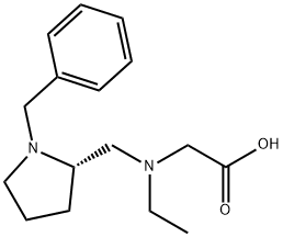 [((S)-1-Benzyl-pyrrolidin-2-ylMethyl)-ethyl-aMino]-acetic acid Structure
