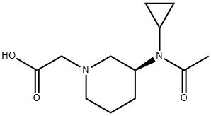 [(S)-3-(Acetyl-cyclopropyl-aMino)-piperidin-1-yl]-acetic acid Structure