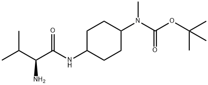 [4-((S)-2-AMino-3-Methyl-butyrylaMino)-cyclohexyl]-Methyl-carbaMic acid tert-butyl ester Structure