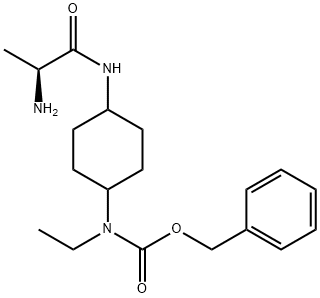[4-((S)-2-AMino-propionylaMino)-cyclohexyl]-ethyl-carbaMic acid benzyl ester|