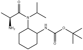 {2-[((S)-2-AMino-propionyl)-isopropyl-aMino]-cyclohexyl}-carbaMic acid tert-butyl ester Structure