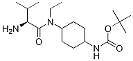 {4-[((S)-2-AMino-3-Methyl-butyryl)-ethyl-aMino]-cyclohexyl}-carbaMic acid tert-butyl ester Structure