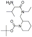 2-{[((S)-2-AMino-3-Methyl-butyryl)-ethyl-aMino]-Methyl}-piperidine-1-carboxylic acid tert-butyl ester Structure