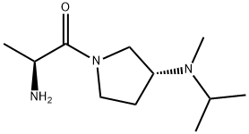 (S)-2-AMino-1-[(R)-3-(isopropyl-Methyl-aMino)-pyrrolidin-1-yl]-propan-1-one Structure