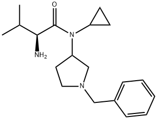 (S)-2-AMino-N-(1-benzyl-pyrrolidin-3-yl)-N-cyclopropyl-3-Methyl-butyraMide Structure
