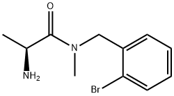 (S)-2-AMino-N-(2-broMo-benzyl)-N-Methyl-propionaMide Structure