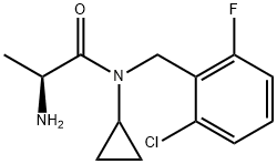 (S)-2-AMino-N-(2-chloro-6-fluoro-benzyl)-N-cyclopropyl-propionaMide Structure