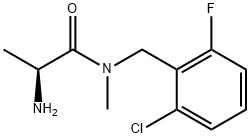 (S)-2-AMino-N-(2-chloro-6-fluoro-benzyl)-N-Methyl-propionaMide Structure