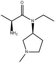 (S)-2-AMino-N-ethyl-N-((S)-1-Methyl-pyrrolidin-3-yl)-propionaMide Structure