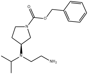 (S)-3-[(2-AMino-ethyl)-isopropyl-aMino]-pyrrolidine-1-carboxylic acid benzyl ester Structure