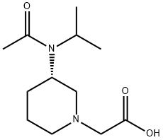 [(S)-3-(Acetyl-isopropyl-aMino)-piperidin-1-yl]-acetic acid Structure