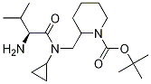 2-{[((S)-2-AMino-3-Methyl-butyryl)-cyclopropyl-aMino]-Methyl}-piperidine-1-carboxylic acid tert-butyl ester Structure