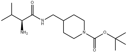 4-[((S)-2-AMino-3-Methyl-butyrylaMino)-Methyl]-piperidine-1-carboxylic acid tert-butyl ester|