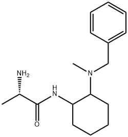 (S)-2-AMino-N-[2-(benzyl-Methyl-aMino)-cyclohexyl]-propionaMide Structure