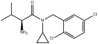 (S)-2-AMino-N-cyclopropyl-N-(2,5-dichloro-benzyl)-3-Methyl-butyraMide Structure