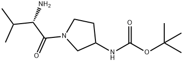 [1-((S)-2-AMino-3-Methyl-butyryl)-pyrrolidin-3-yl]-carbaMic acid tert-butyl ester Structure