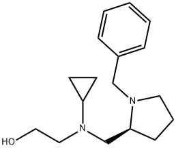 2-[((S)-1-Benzyl-pyrrolidin-2-ylMethyl)-cyclopropyl-aMino]-ethanol Structure